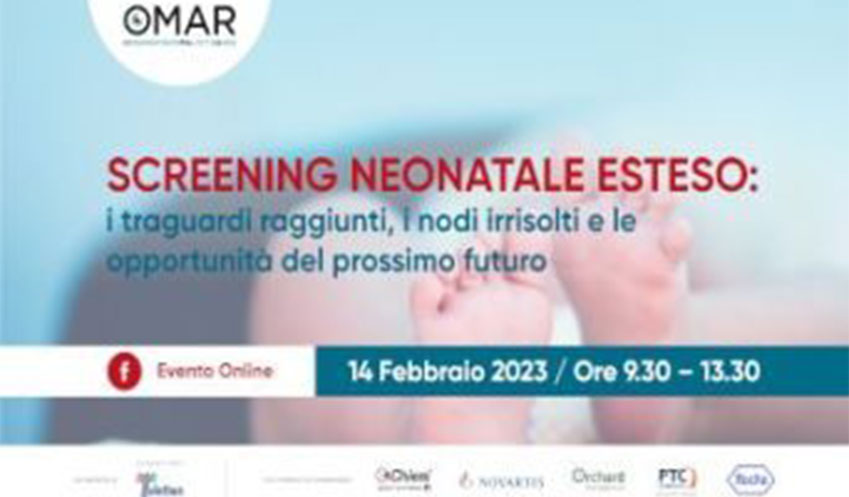 Screening neonatale esteso – 14 febbraio 2023